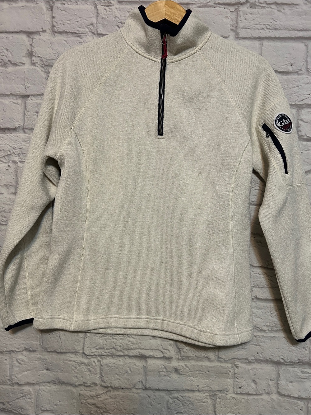 Gill Cream Quarter-Zip Fleece Pullover
